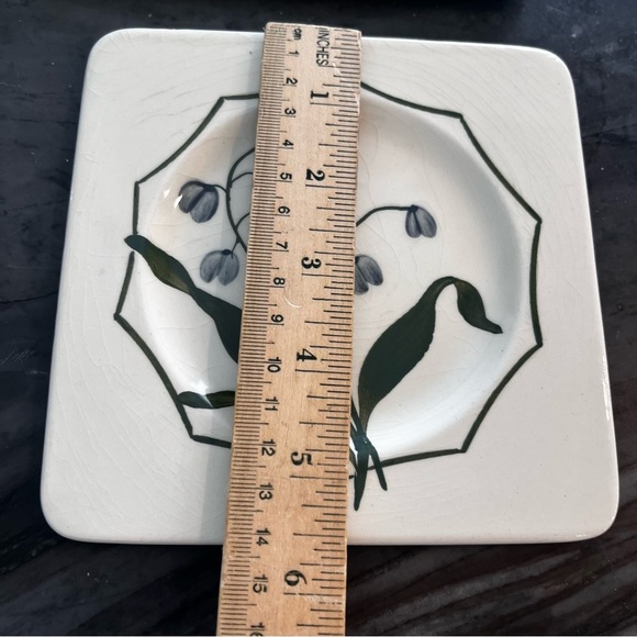 Gien France Dessert Plates Lily Of The Valley Set Of Four 5.5” X 5.5” - Picture 6 of 14